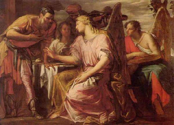 Giovanni Antonio Fumiani Abraham and the Three Angels China oil painting art